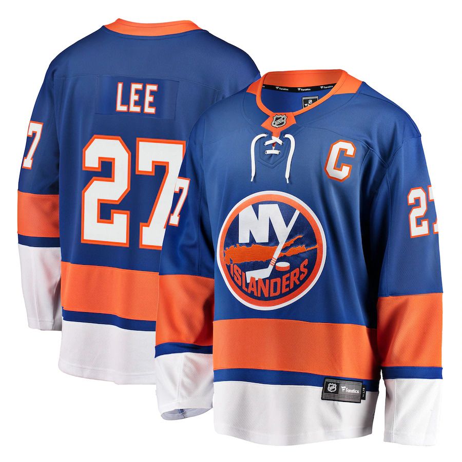 Men New York Islanders 27 Anders Lee Fanatics Branded Royal Home Premier Breakaway Player NHL Jersey